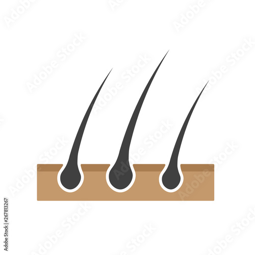 hair bulb icon- vector illustration