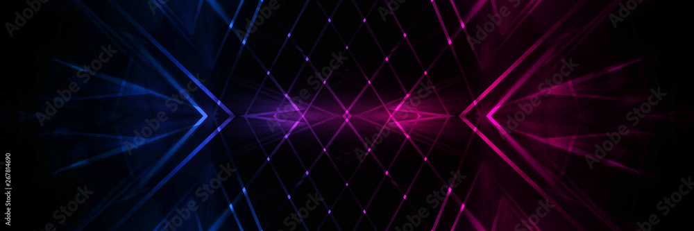 Abstract background neon with lines and glow Abstract background neon with lines and glow