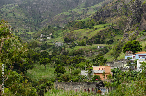 Village in the mountains, Santo-Antao, Cape Verde
