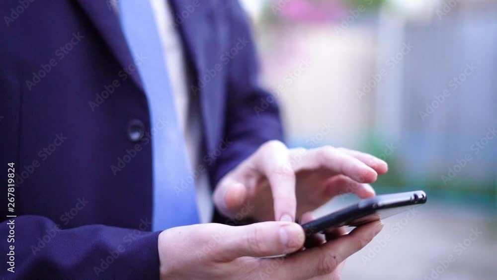 Businessman using mobile phone and works on network internet. Businessman using mobile phone and works on network internet.