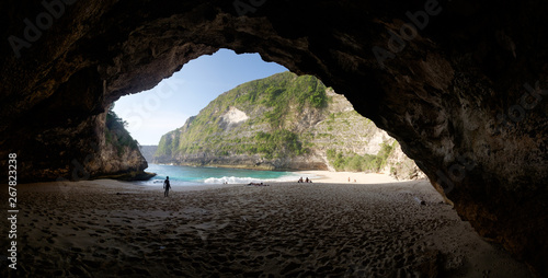 Kelingking beach cave on Nusa Penida