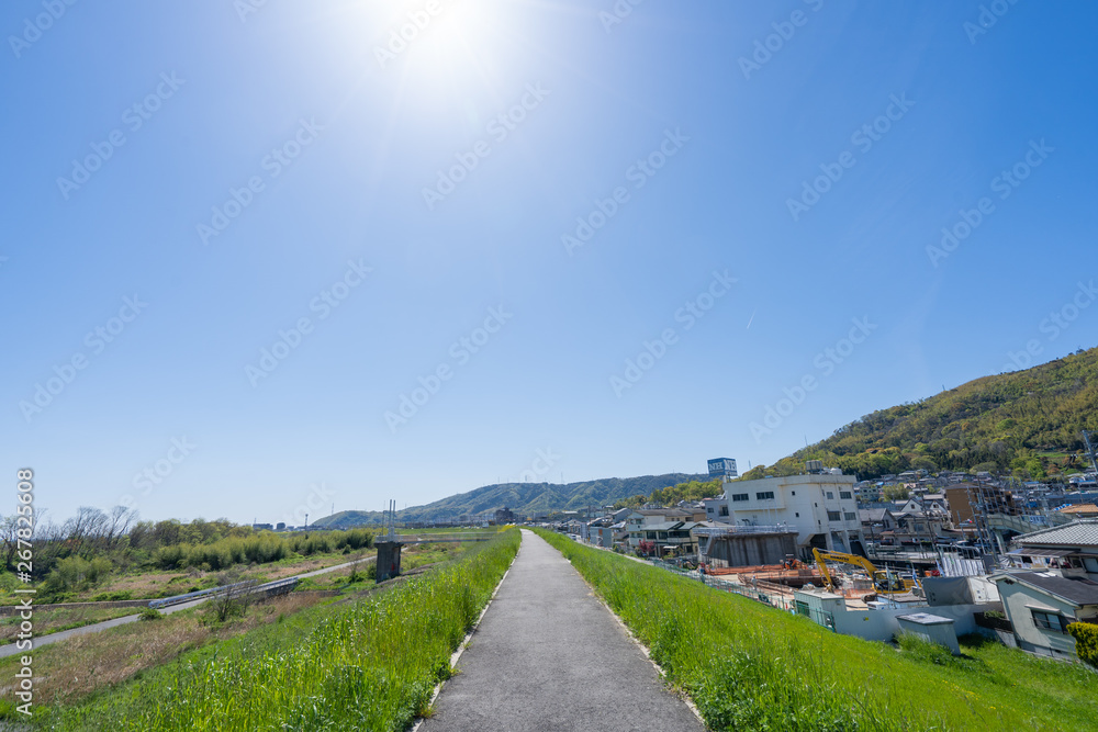 観光地 京都 大山崎風景 観光地 京都 大山崎風景
