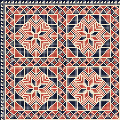 Wallpaper Mural Palestinian embroidery pattern 155 Torontodigital.ca