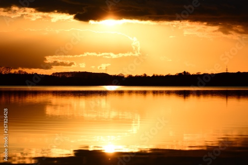 Golden Hour Lake View Sunset Sunrise Sunlight Water clear nice smooth sky