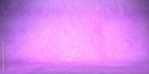 Slika na platnu Background studio portrait backdrops light pink gentle purple colors wall with f