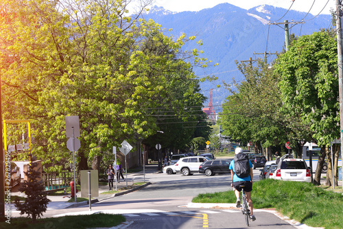 the image of bike city lifestyle Vancouver