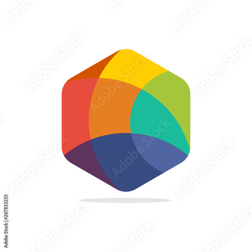 Free Download colorful hexagon shape designs - GFXLoad