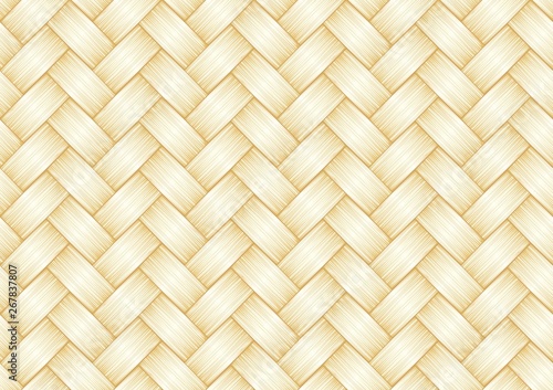 Straw weave background. Seamless pattertn.