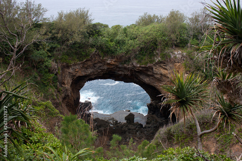 The Hufangalupe Arch in Tongatapu in Tonga photo