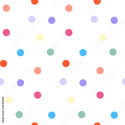 Colorful circles seamless pattern