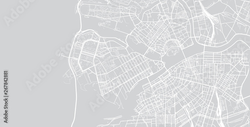 Urban vector city map of St Petersburg  Russia