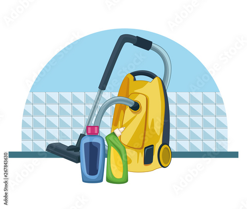housekeeping cleaning cartoon