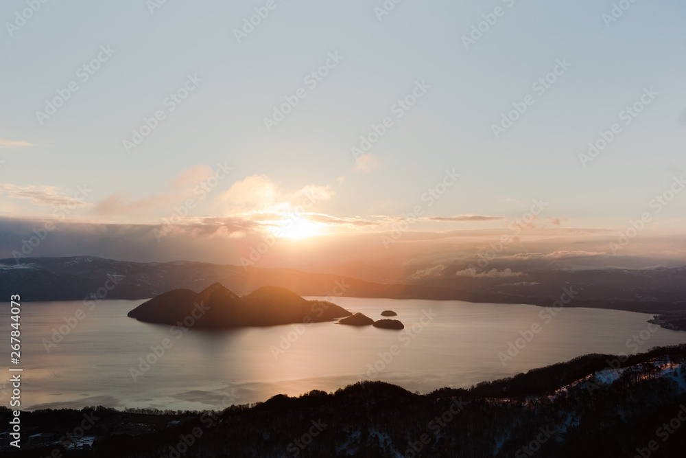 北海道洞爺湖の風景 北海道洞爺湖の風景