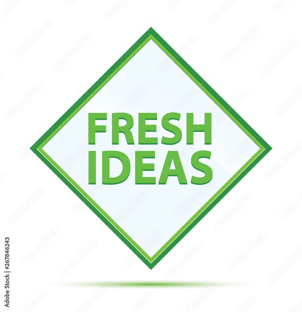 Fresh Ideas modern abstract green diamond button Fresh Ideas modern abstract green diamond button