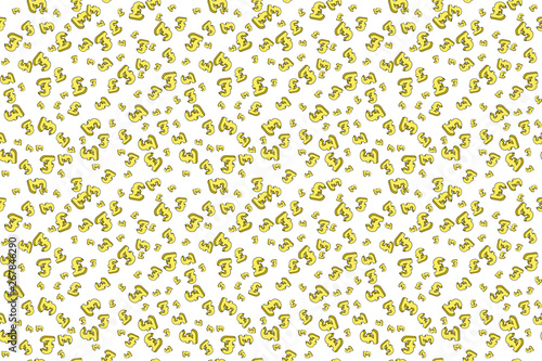 British pound sterling currency. Money fall seamless pattern. vector illustration.