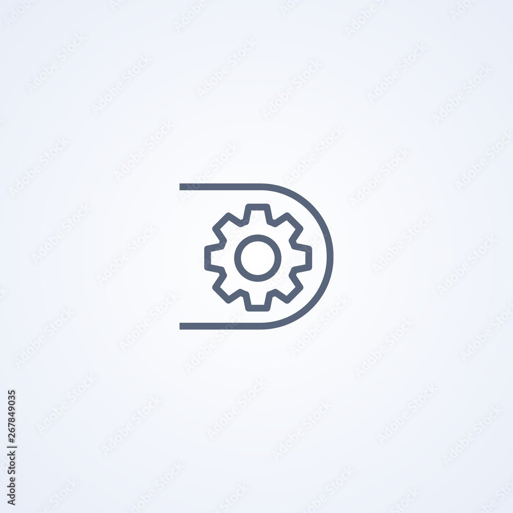 industrial mechanical part, vector best gray line icon industrial mechanical part, vector best gray line icon