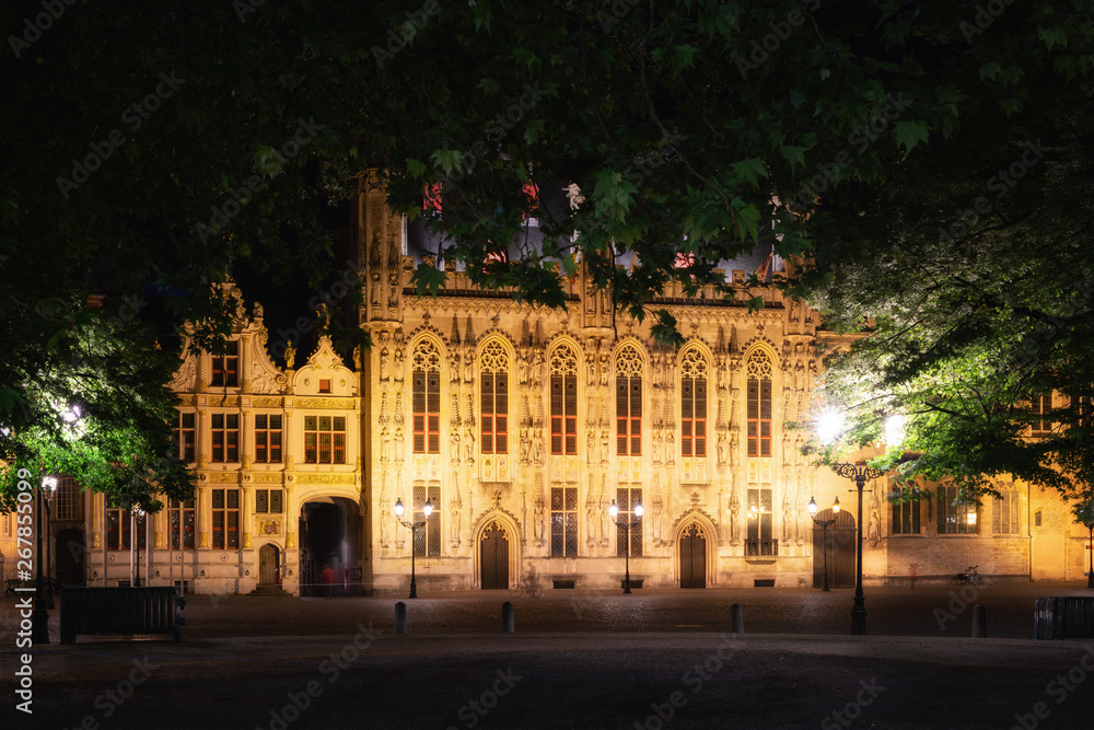 Stadhuis (City Hall), Burg, Bruges, Belgium, Europe