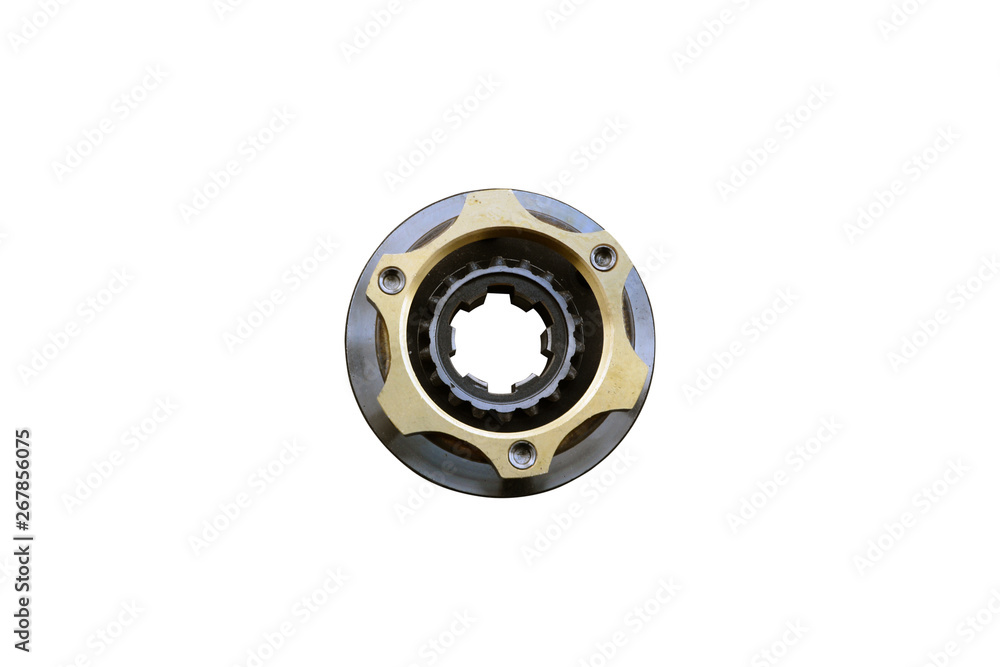 synchronizer gear box isolated on white background synchronizer gear box isolated on white background