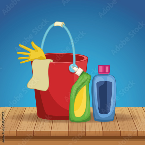housekeeping cleaning cartoon