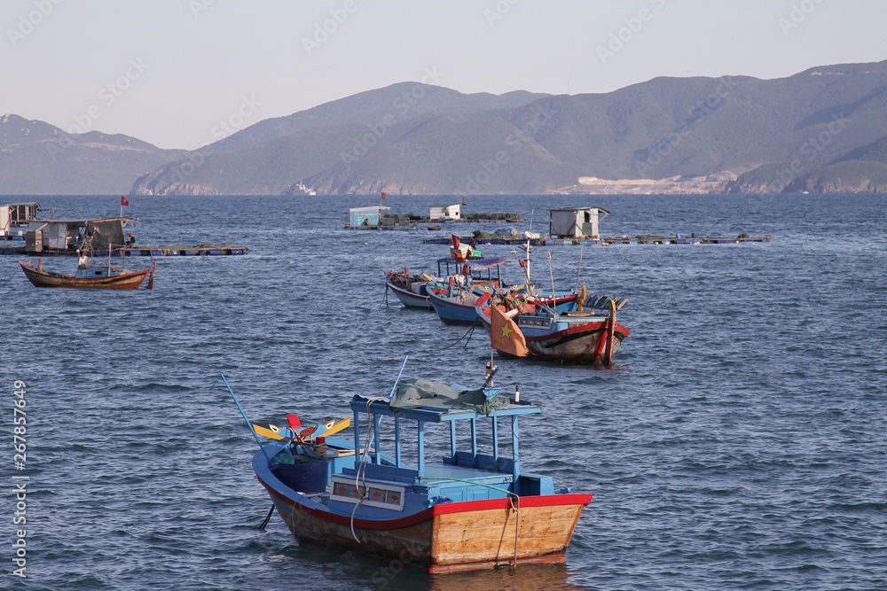 Fototapeta premium fishing boat in the sea