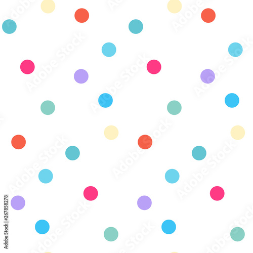 Colorful circles seamless pattern