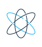 atom icon on white background