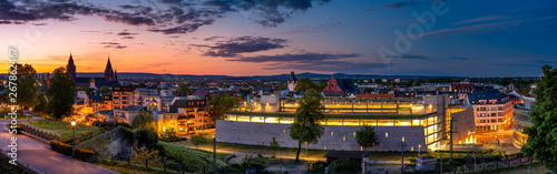 Abenddämmerung über Mainz Panorama photo