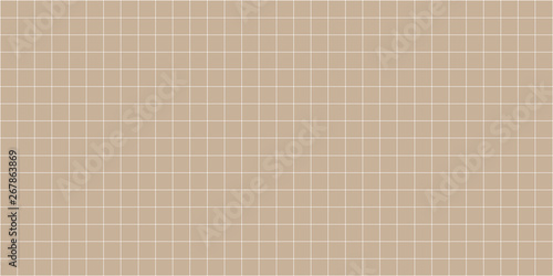 grid square graph line full page on brown paper background, paper grid square graph line texture of note book blank, grid line on paper brown color, empty squared grid graph for architecture design
