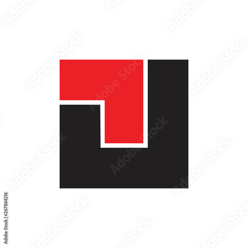 Free Download abstract letter j arrow up square logo - GFXLoad