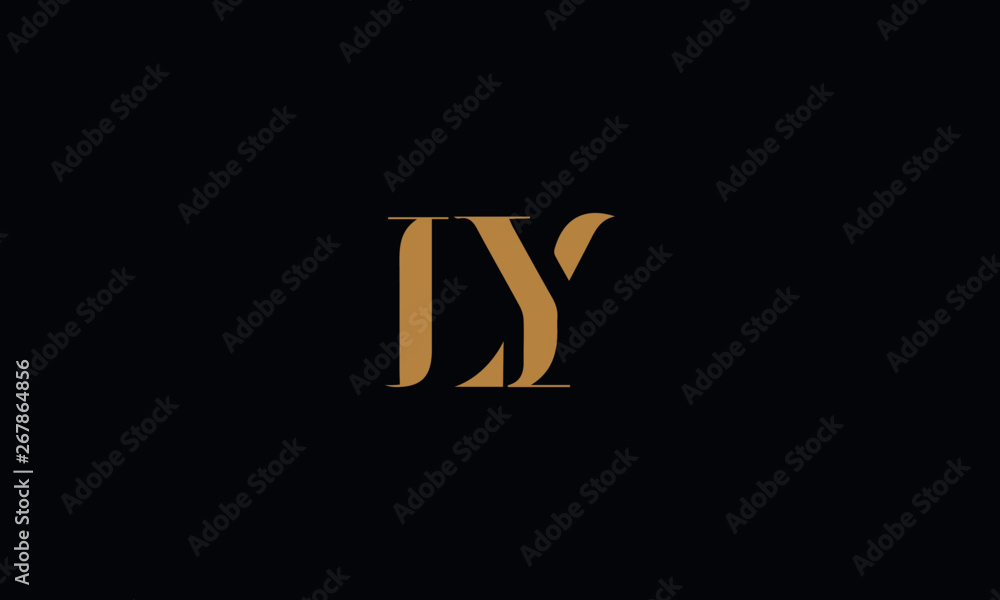 LY logo design icon template vector illustration minimal design Stock ...