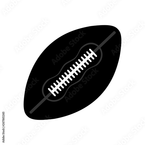 American football, ragby ball. Isolated on white background. Vector EPS10 illustration.