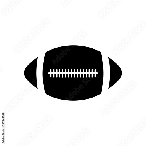 American football, ragby ball. Isolated on white background. Vector EPS10 illustration.