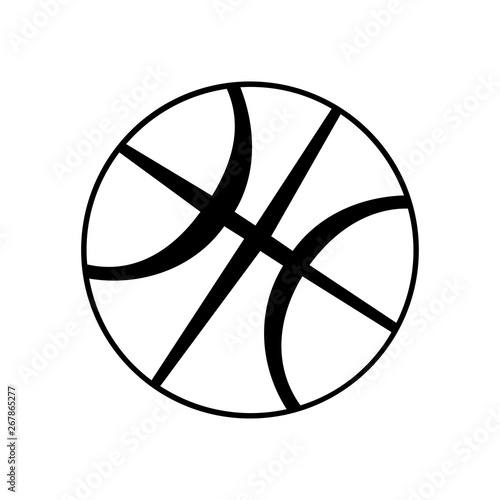 basketball icon. vector illustration