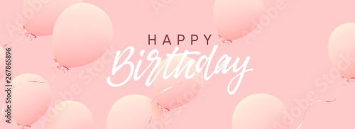 Canvas Print Happy birthday greeting card
