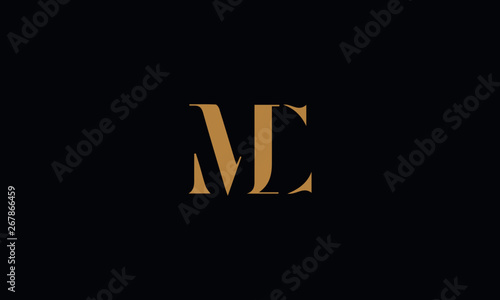 MC logo design icon template vector illustration minimal design