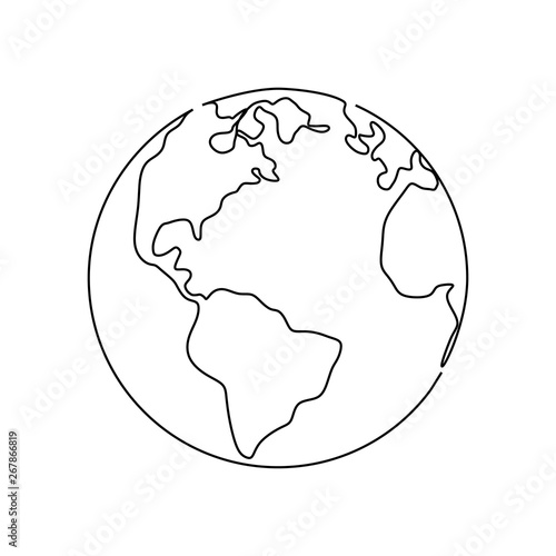 earth continuous one line d...