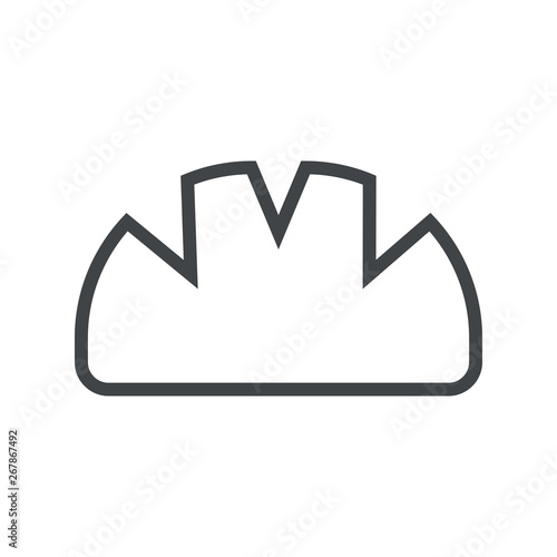 Line icon bread