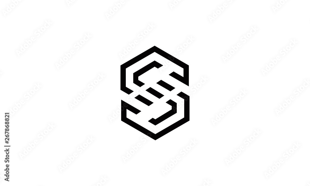 line letter S line letter S