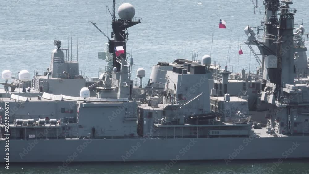 South American navy boat on international waters. 4k South American navy boat on international waters. 4k