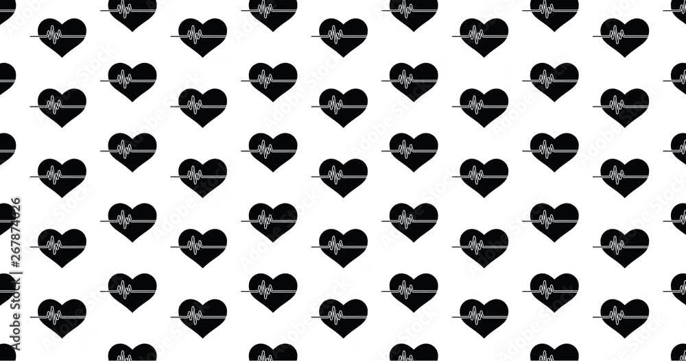 Heart monitor heartbeat pulse hearts background clip motion backdrop video in a seamless repeating loop. Black & white heart health icon pattern background high definition motion video clip Heart monitor heartbeat pulse hearts background clip motion backdrop video in a seamless repeating loop. Black & white heart health icon pattern background high definition motion video clip