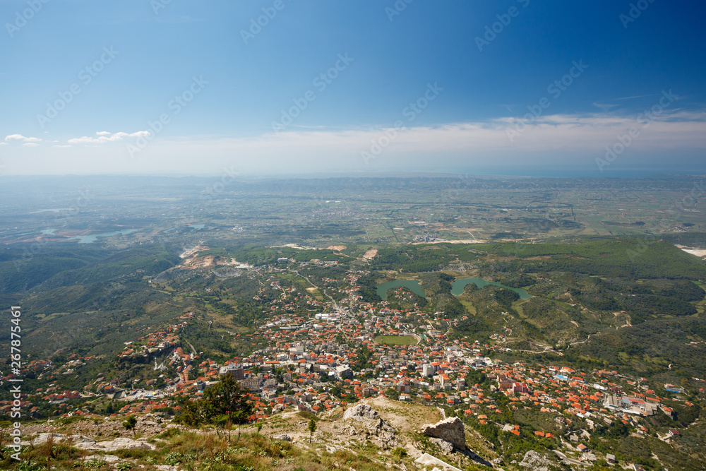 Kruja, Albania seen from above