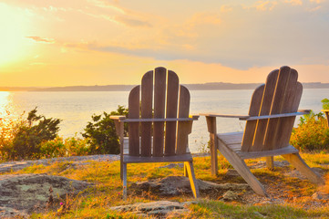 Romantic golden hour Newport Rhode Island scenic travel