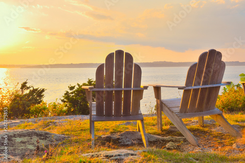 Fotografija Romantic golden hour Newport Rhode Island scenic travel