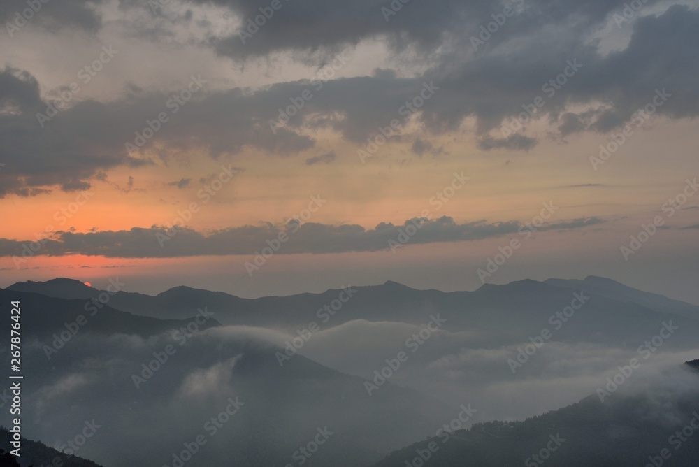 Mountain landscape-Mountain View Resort in the Hsinchu,Taiwan.