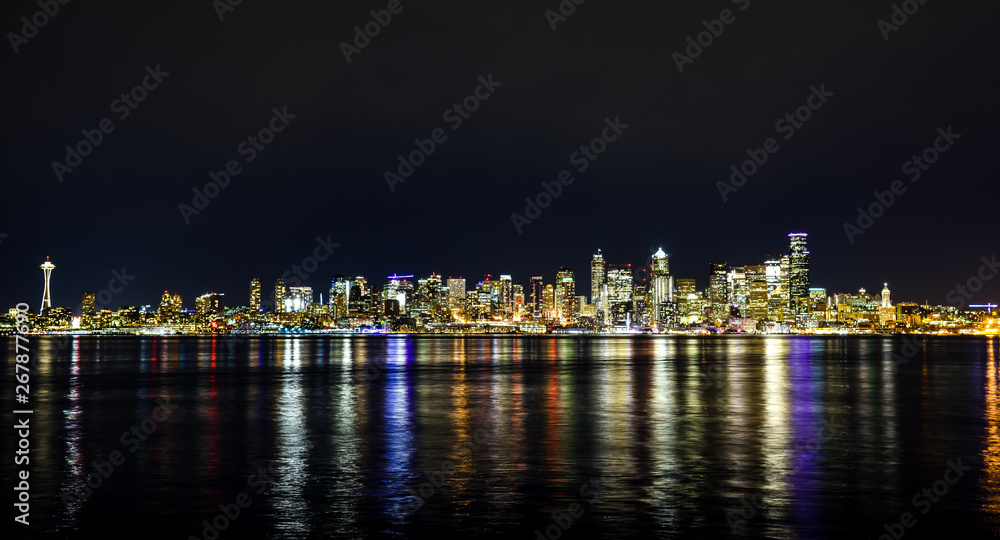 Fototapeta premium Seattle at night