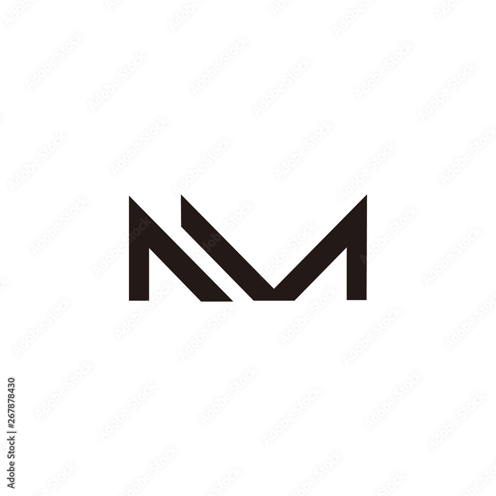 m letter logo initial vector font m letter logo initial vector font