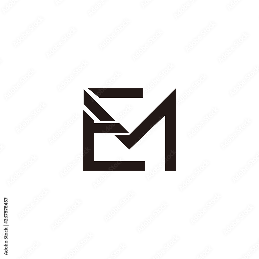 m letter logo initial vector font m letter logo initial vector font