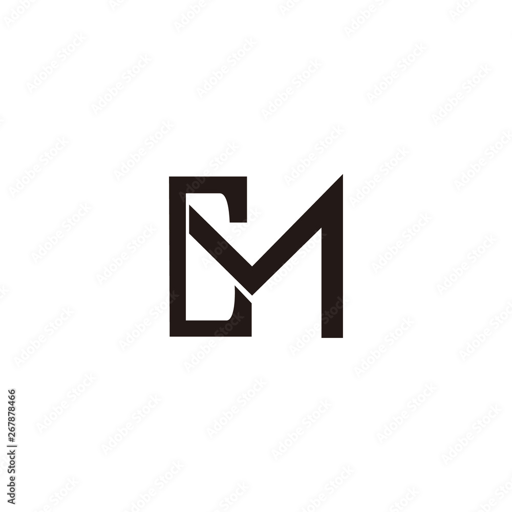 m letter logo initial vector font m letter logo initial vector font