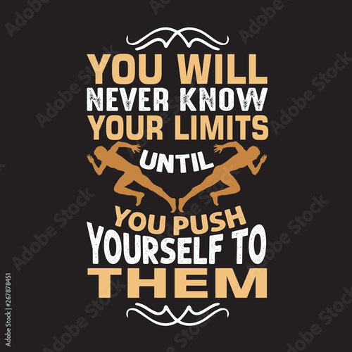 Running Quote and saying good for print Design.