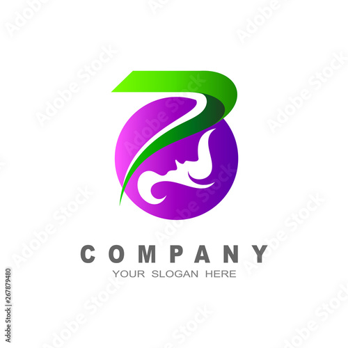 the logo of a beautiful woman, logo letter p,hair salon Free Download the logo of a beautiful woman, logo letter p,hair salon - GFXLoad